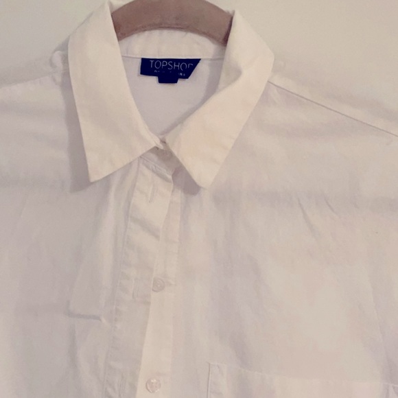 Top Shop Oversized Crisp White Shirt - Picture 2 of 7